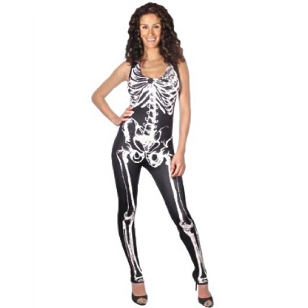Spirit Halloween Skeleton Catsuit